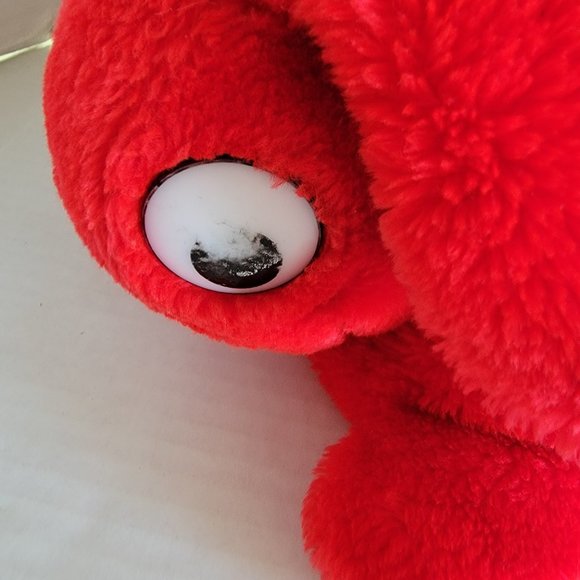 Vintage Red Storage Lego Duplo Red Rabbit Bunny Plush Animal + Train blocks 1984 - Picture 6 of 8